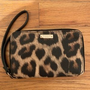 Kate Spade Leopard Wristlet